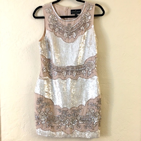 Needle & Thread Sequins Sleeveless Dress 8 Pink Wedding Evening Formal Party - Picture 1 of 10
